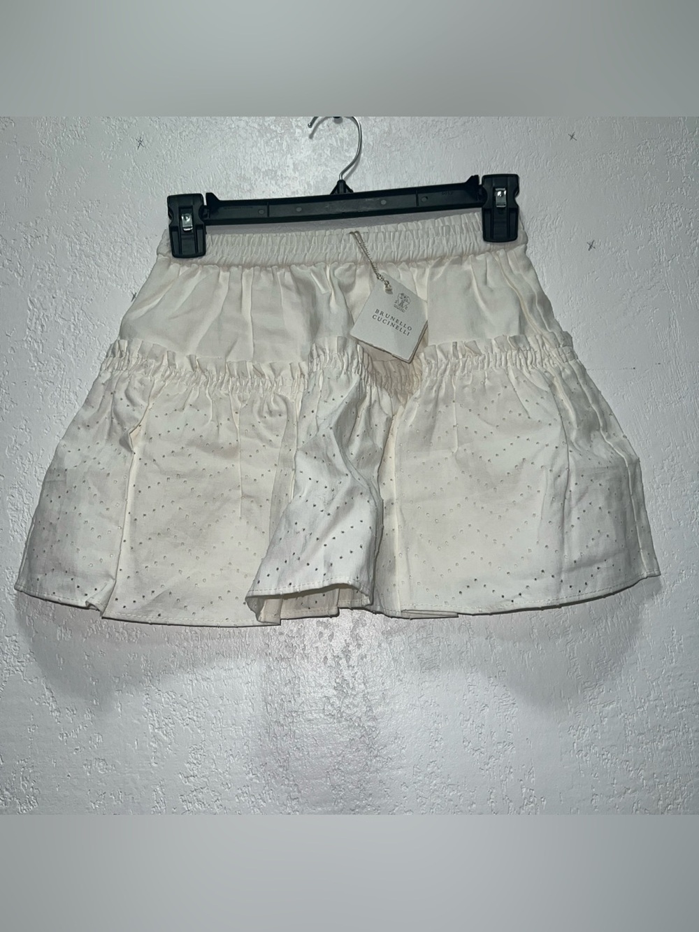 NWT! Brunello Cucinelli Skirt Kids Size 6, Made in Italy 100% Linen